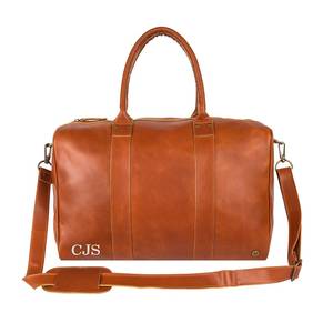 กระเป๋าเดินทางหนังแท้จากโรงงาน รุ่นเรโทร ดัฟเฟิล วีคเอนเดอร์ ขนาดใหญ่ จุของได้เยอะ ใช้เป็นกระเป๋าถือขึ้นเครื่องได้ ตะเข็บเย็บอย่างทนทาน ซิปคุณภาพดี - Product Image 4