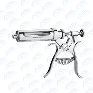 Seringue vétérinaire réglable pour bétail Santé animale Pointe en cuivre Seringues vétérinaires en plastique Instruments chirurgicaux vétérinaires - Product Image 1