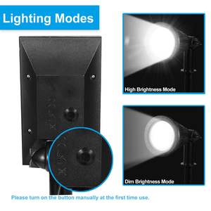 Solar Powered Waterproof <b>Outdoor</b> Spotlight Dusk-to-Dawn <b>Wall</b> Path Lawn Garden <b>Lamp</b> - Product Image 5