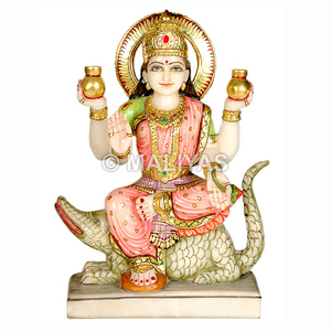 Statue en marbre Ganga Mata |   Fabricant d'idoles en marbre Ganga Devi – Maliyas - Product Image 1