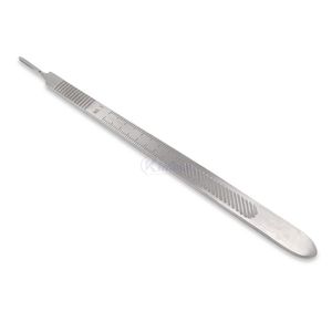 Cuchillo Quirúrgico Plano de Acero Inoxidable con Mango de Precisión, Portacuchillas Reutilizable, Instrumento Médico para Procedimientos Quirúrgicos - Product Image 4