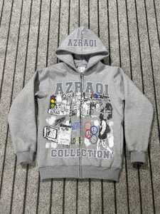Custom Azraqi international <b>Graphic</b> Print Men’s <b>Zip</b>-<b>Up</b> <b>Hoodie</b> with Drawstring Hood, Long Sleeves, and Street wear Artwork - Product Image 1