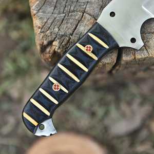 Cuchillo de Supervivencia para Caza y Camping, Hoja Fija de Acero al Carbono de Grado Industrial de Alta Calidad, Punta Caída, Afilado Extremo, 12 OEM, Marca UA Supplies - Product Image 2