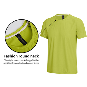 T-shirt de sport léger, personnalisé, à séchage rapide, anti-plis, pour la course, la gym et l'entraînement musculaire pour hommes - Product Image 2