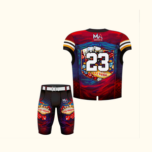 Uniforme de football américain léger et confortable avec impression par sublimation de haute qualité Uniformes de football américain - Product Image 3