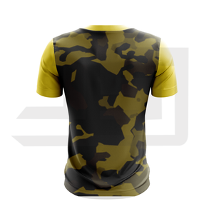 Maillot de sport JAMEZ SPORTS, t-shirt à col en V, manches courtes, logo sur le devant, vêtement léger et doux, contrôle de l'humidité, sport - Product Image 3