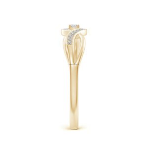 Anillo de Compromiso y Boda para Mujer, Clásico, en Oro Amarillo de 10K, 14K, 18K, Plata 925, 935, con Diamante Cultivado en Laboratorio, Bañado en Rodio - Product Image 2