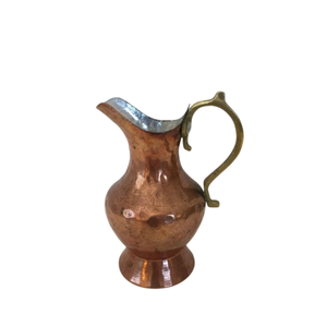 Vintage Hammered Copper Pitcher with Brass Handle Durable Metal <b>Jug</b> for <b>Drinks</b> Party Use Pure Copper <b>Jug</b> Pitcher On Sale - Product Image 1