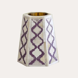 Quemador de cono de incienso de lujo de estilo árabe, difusor de fragancias para el hogar, soporte de resina con incrustaciones de hueso blanco, fabricación india - Product Image 6