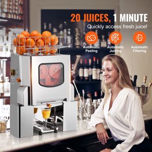 Spremiagrumi Automatico Commerciale in Acciaio Inox da 120W, 20 Arance/Minuto, 110V, Nuovo, per Arance - Product Image 2