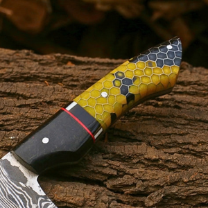 Cuchillo de Caza con Hoja Fija de Acero Inoxidable, Mango Ergonómico, Construcción Duradera, Herramienta de Corte para Exteriores, para Camping y Senderismo - Product Image 4
