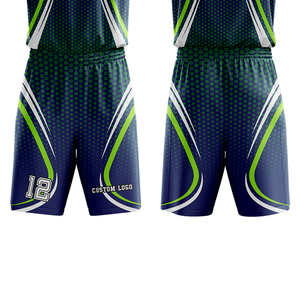 Custom Men's Basketball Jersey and Shorts Set 100% Polyester Breathable Lightweight <b>Athletic</b> Team Sportswear with Elastic Waist - Product Image 5
