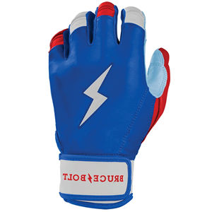 ถุงมือตีเบสบอล BRUCE-BOLT สีน้ำเงิน หนัง CABRETTA แบบข้อมือสั้น สำหรับผู้ใหญ่ ทั้งชายและหญิง ใช้สำหรับฝึกซ้อม - Product Image 5