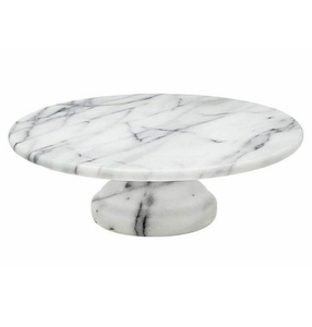 New Design Round White <b>Marble</b> <b>Cake</b> <b>Stand</b> Factory Sustainable Dessert Plates for Birthday White Stone <b>Cake</b> <b>Stand</b> - Product Image 3