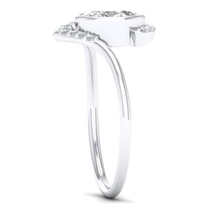 REYES, Anillos de Compromiso de Oro Sólido de 14K y 18K con Corte Ovalado y Moissanita de 0.81 Quilates para Mujer, Certificados por GRA, Joyería Fina - Product Image 3