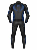Combinaison de moto en cuir noir et bleu pour homme, manches longues, respirante, équipement de protection pour adultes, toutes saisons, avec la meilleure qualité OEM