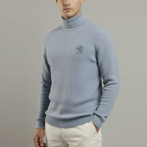 Casual Outdoor Layering Top Soft Stretch Fabric Full Sleeve High <b>Neck</b> Design <b>Men</b> <b>Turtle</b> <b>Neck</b> Shirt - Product Image 3