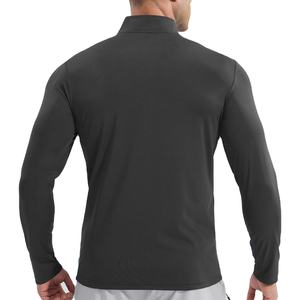 OEM Hombres Personalizado Bordado Cuarto Zip Pullover 100% Fibra de poliéster Polar Sudadera con media cremallera sudaderas con capucha de los hombres - Product Image 2