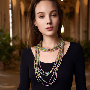 CBBA-1992 สร้อยคอประดับลูกปัดแฟชั่น เครื่องประดับที่หรูหราและมีสไตล์ - Product Image 3