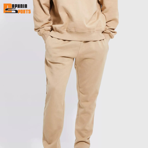 Most Trendy Cut and Sew Winter 2 <b>Pc</b> Tracksuit <b>Sets</b> Thick Hoodie & Matching Jogger Sweatpants Two Piece Cotton Men's Sweatsuit - Product Image 2
