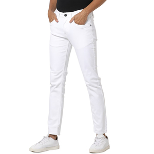WARPRO INDUSTRY Men Straight Jeans Pants Winter Lightweight Dark Durable Cotton Fabric Eco-Friendly Breathable Quick Dry Zipper - Product Image 1