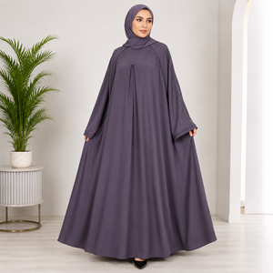 Collection Sophistiquée de Maxi Abayas en Tissu Nida de Qualité Supérieure, Style Turc Élégant, en Polyester, Grande Taille, Vêtements Modernes et Pudiques - Product Image 5