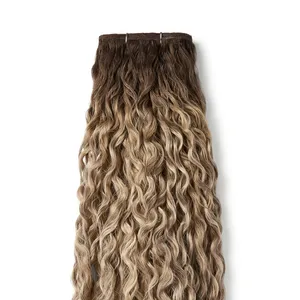 100% Remy Weft <b>Curly</b> <b>Hair</b> Natural Wave Texture Human Weft <b>Hair</b> - Product Image 3