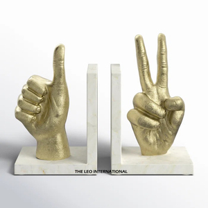 Minimalist Decorative Metal Bookends Elegant Stainless Steel Book Holder <b>Stand</b> For <b>Bookshelf</b> Arrangement Modern Home Interior - Product Image 2