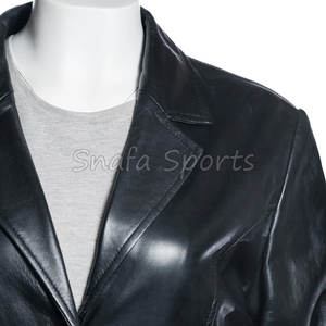 Streetwear Fashion Women <b>Leather</b> <b>Jacket</b> High Quality Customizable Casual Winter <b>Long</b> Sleeve Women <b>Leather</b> <b>Jacket</b> - Product Image 3