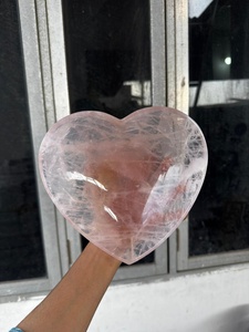 Bol en quartz rose de qualité supérieure, 7 pouces, pierre de cristal naturelle, bol décoratif pour la décoration de la maison, méditation Reiki, cadeau, vente en gros - Product Image 1