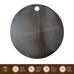 Fournisseur en gros de planches à découper rondes en bois d'acacia de qualité standard pour hôtels et restaurants, usage en cuisine - Product Image 3