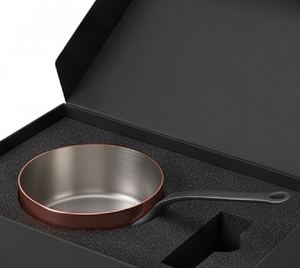 Rose Gold Copper Sauce <b>Pan</b> With Stainless Steel Lining Cast Iron <b>Handle</b> Heat Resistant For Gas And Induction Cookers Use - Product Image 6