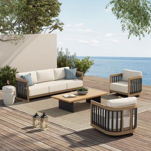 Conjunto de Muebles de Jardín de Madera de Teca para Patio, Hecho en Indonesia - Product Image 1