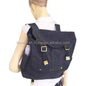Sac à dos en toile de coton tendance, élégant, léger, pour tous les jours, voyages, école, travail, décontracté, avec coton durable - Product Image 3