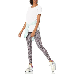 T-shirts pour femmes True Comfort en gros – Coton et fibre de bambou respirants, écologiques, à ourlet ovale uni, manches courtes, col rond, fins - Product Image 5