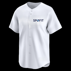 Maillot de baseball violet pour homme, manches courtes, col en V, boutons sur le devant, 100 % polyester, évacuation de l'humidité, coupe classique, vêtements pour adultes - Product Image 4