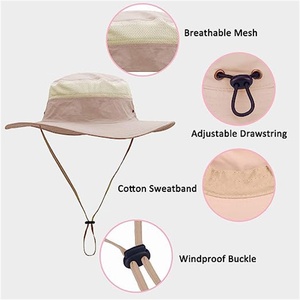 Custom Summer <b>Sun</b> Bucket <b>Hat</b> <b>Mens</b> UPF <b>Sun</b> Protection <b>Hat</b> Waterproof Fisherman for Fishing - Product Image 2