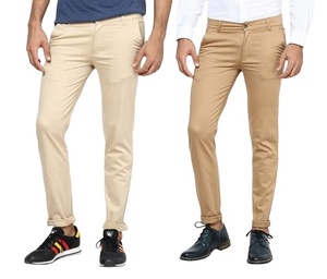 Última moda de los hombres Pantalones chinos 100% algodón Bangladesh fábrica precio barato superventas alta calidad diseño personalizado - Product Image 1