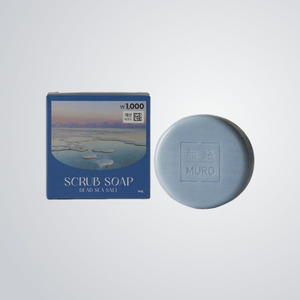 Jabón de baño al por mayor coreano K-Beauty Muro, jabón exfoliante con sales del Mar Muerto, aroma a pepino, hecho en Corea, para todo tipo de piel. - Product Image 4