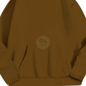 Sudadera con Capucha Extra Grande para Mujer, Color Marrón, de Invierno, Forro Polar Grueso, Manga Larga, Diseño Liso con Logotipo Personalizado, Venta al Por Mayor - Product Image 6