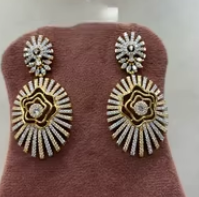 Lujosos pendientes elegantes para mujer, pendientes elegantes para fiesta, accesorios de moda con piedra de circón para regalos - Product Image 2