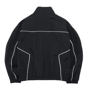 Ensemble de survêtement deux pièces pour homme, style streetwear hiver, imprimé uni, à capuche, réfléchissant, respirant, avec logo personnalisé, 100% nylon - Product Image 2