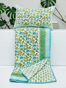 Vintage Handmade Reversible Cotton Quilt Hand <b>Block</b> Floral Printed Design <b>Bed</b> Quilt for Hotel Use Buy Direct Supplier - Product Image 2