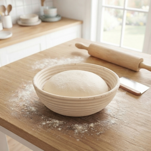 Round Bread Proofing Basket <b>Set</b> Handmade Banneton with Lid for Sourdough Bread <b>Baking</b> Factory Direct Supply - Product Image 4