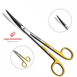 Tijeras de Levantamiento Facial Kaye, Curvas, Dentadas, de Carburo de Tungsteno, Instrumento Quirúrgico de Acero Inoxidable, Herramienta Cosmética de Precisión - Product Image 1