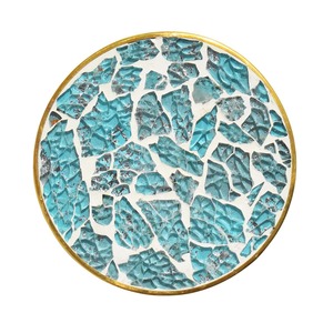 Sous-verres en mosaïque de verre classique, vente chaude, forme ronde colorée, outils pour le café et le thé, pour usage hôtelier - Product Image 4