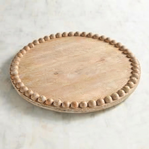 Plateau rond en bois avec poignées intégrées, écologique, pour hôtel, restaurant, café et table à manger. - Product Image 5