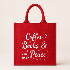 Bolsa de Yute Roja Personalizada con Letras Impresas, Ecológica, Reutilizable, para Compras, Regalos, Exposiciones, Promociones, Venta al Por Mayor - Product Image 2