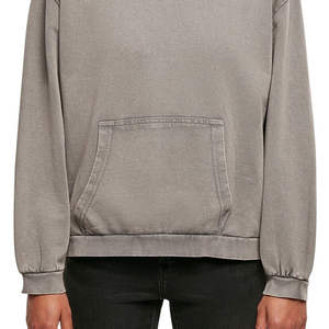 Sudadera con Capucha de Algodón Lavado al Ácido, Personalizada OEM, para Hombre, Moda de Invierno, Alta Calidad, Transpirable, Ecológica, Talla Grande - Product Image 2