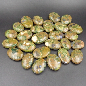 Pierre de poche en rhylite naturelle, rhylite de forêt tropicale, cristal poli pour la guérison, pierre de méditation pour le Reiki, décoration, vente en gros - Product Image 6